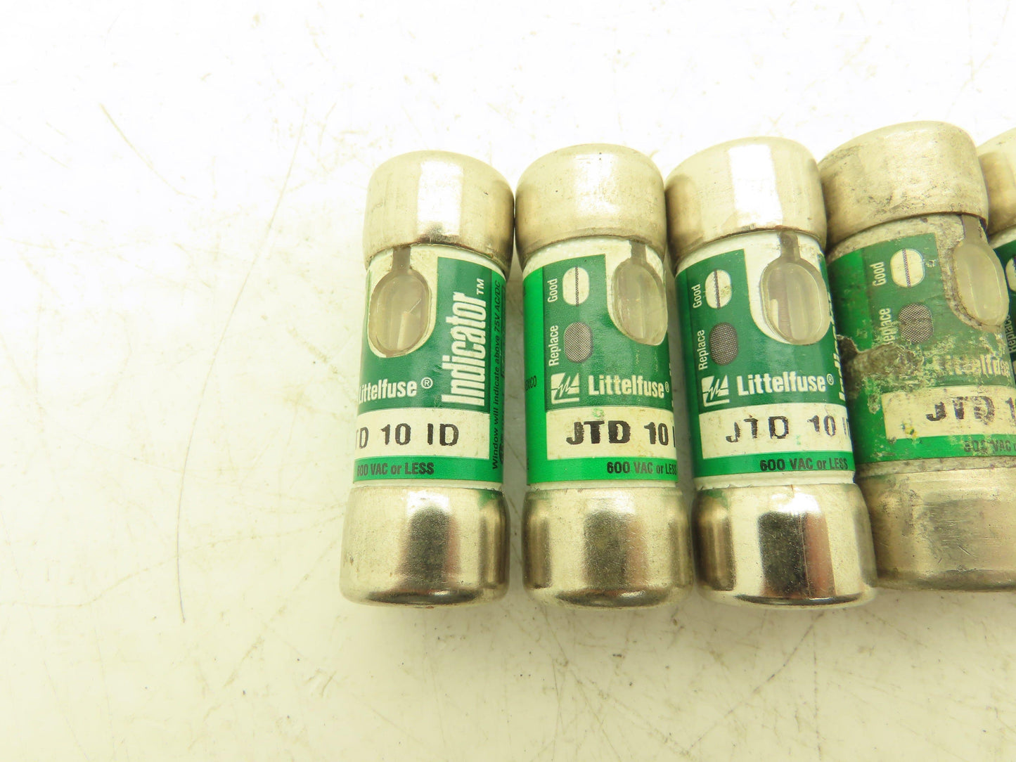 Littelfuse JTD 10 ID Indicator Fuse 10A 600Vac Class J Lot of 6