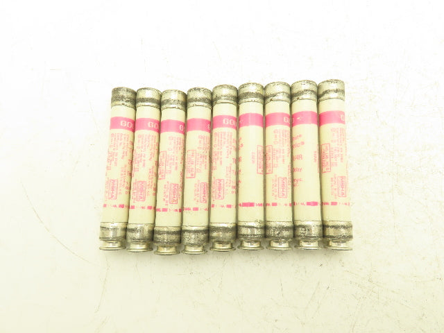 Gould Shawmut TRS1-1/4R Tri-onic Time Delay Fuse 1.25A 600VAC Class RK5 Lot of 9