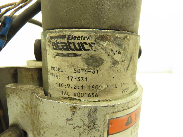 Miller/Stature 5076-011 Welder Wire Motor Feeder Only 115V Rough sounding Motor