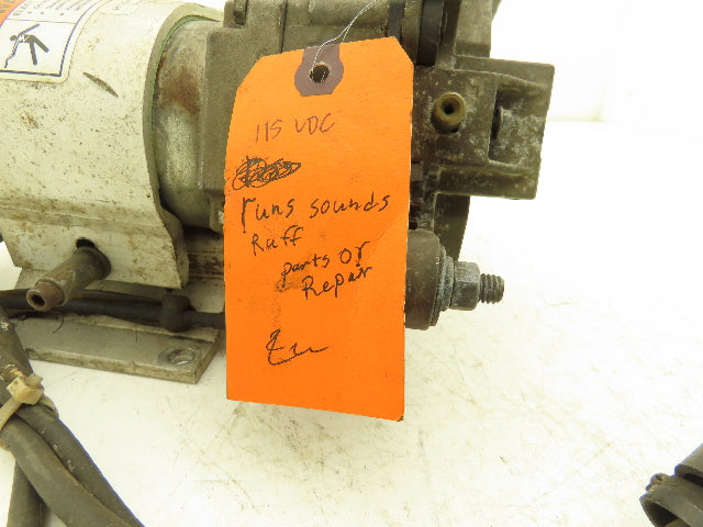 Miller/Stature 5076-011 Welder Wire Motor Feeder Only 115V Rough sounding Motor