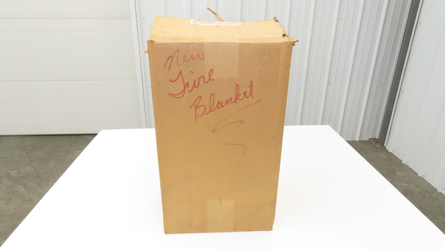 Cotton Goods Vintage Fite Rite Woolen Fire & First Aid Blanket With Cannister