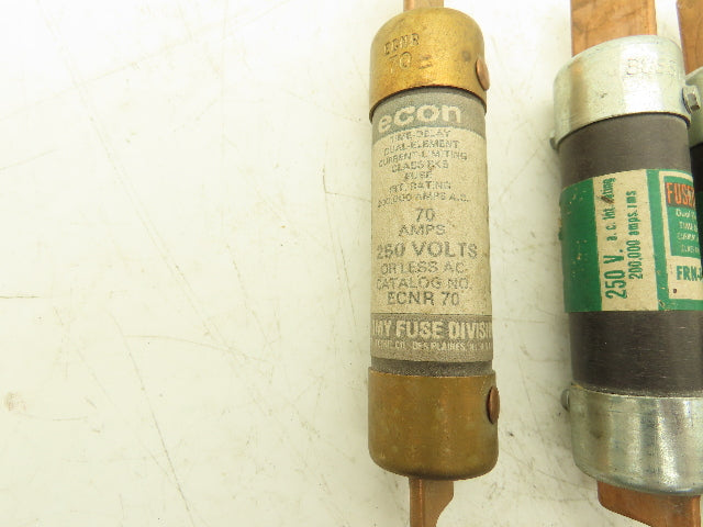 Time Delay Fuse 70A 250VAC Class RK1 RK5 Mixed Brand Lot of 8