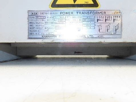 Kawahara TT-10KL Stepdown Transformer 10KVA 460/440/415/380 HV 220/200 LV 3ph