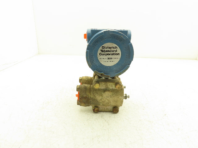 Dieterich 1DP3E12B1A1 Differential Pressure Transmitter 0-6.35 IN-H2O 45vdc Max