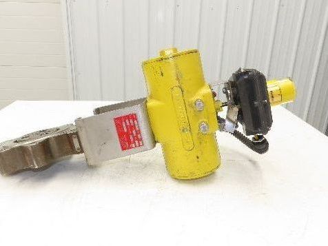 Tricentric 4" Stainless Butterfly Valve 8-Lug + Hytork-425 Actuator & Positioner