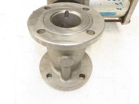 Jamesbury ST-200 3" Stainless Flanged Ball Valve + Air Actuator & Positioner