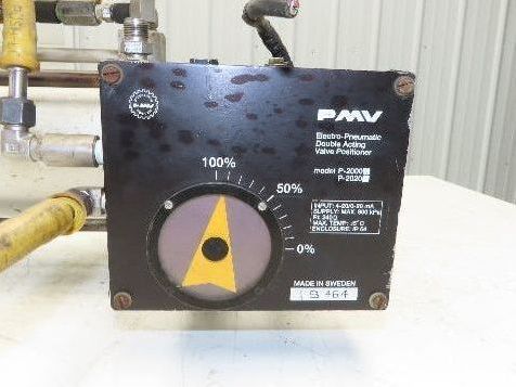 Jamesbury ST-200 3" Stainless Flanged Ball Valve + Air Actuator & Positioner