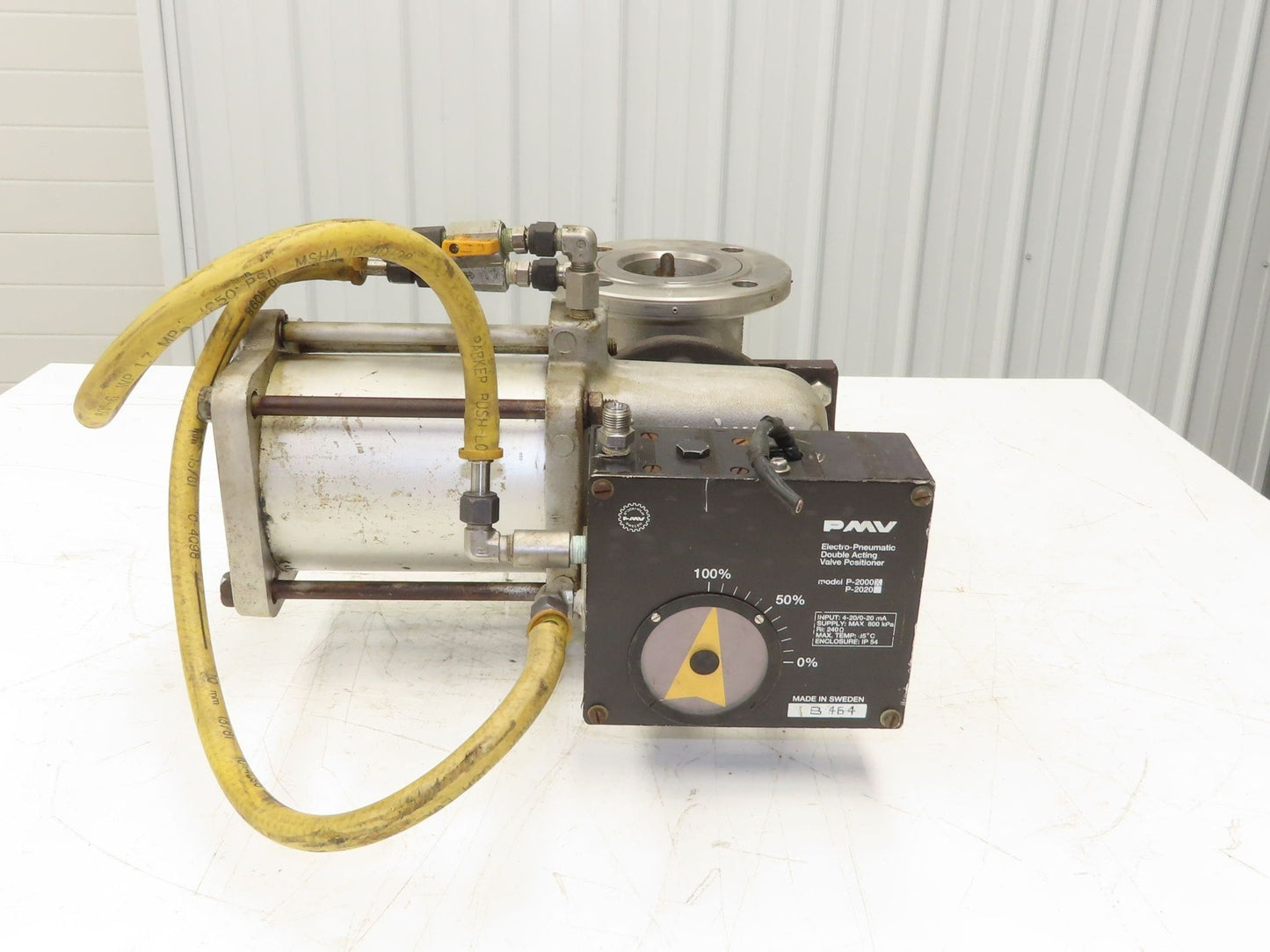 Jamesbury ST-200 3" Stainless Flanged Ball Valve + Air Actuator & Positioner