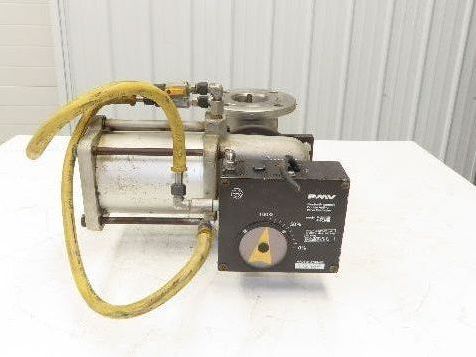 Jamesbury ST-200 3" Stainless Flanged Ball Valve + Air Actuator & Positioner