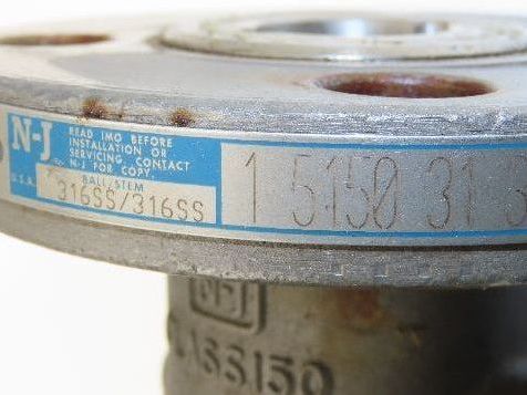 Jamesbury Quadra-Powr II QP1C/M 1" Flanged SS Ball Valve Actuator & Positioner