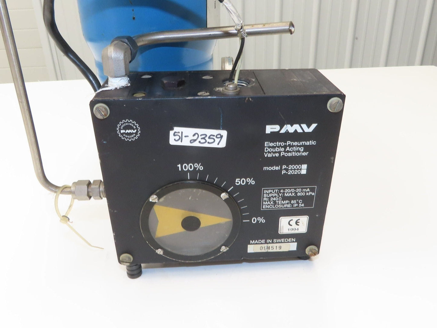 Jamesbury Quadra-Powr II QP1C/M 1" Flanged SS Ball Valve Actuator & Positioner