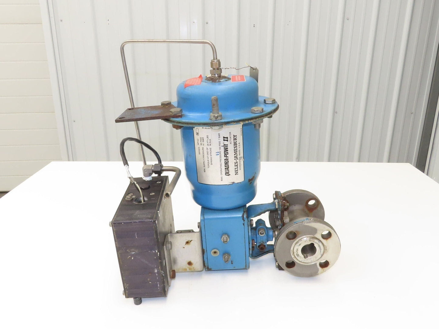 Jamesbury Quadra-Powr II QP1C/M 1" Flanged SS Ball Valve Actuator & Positioner