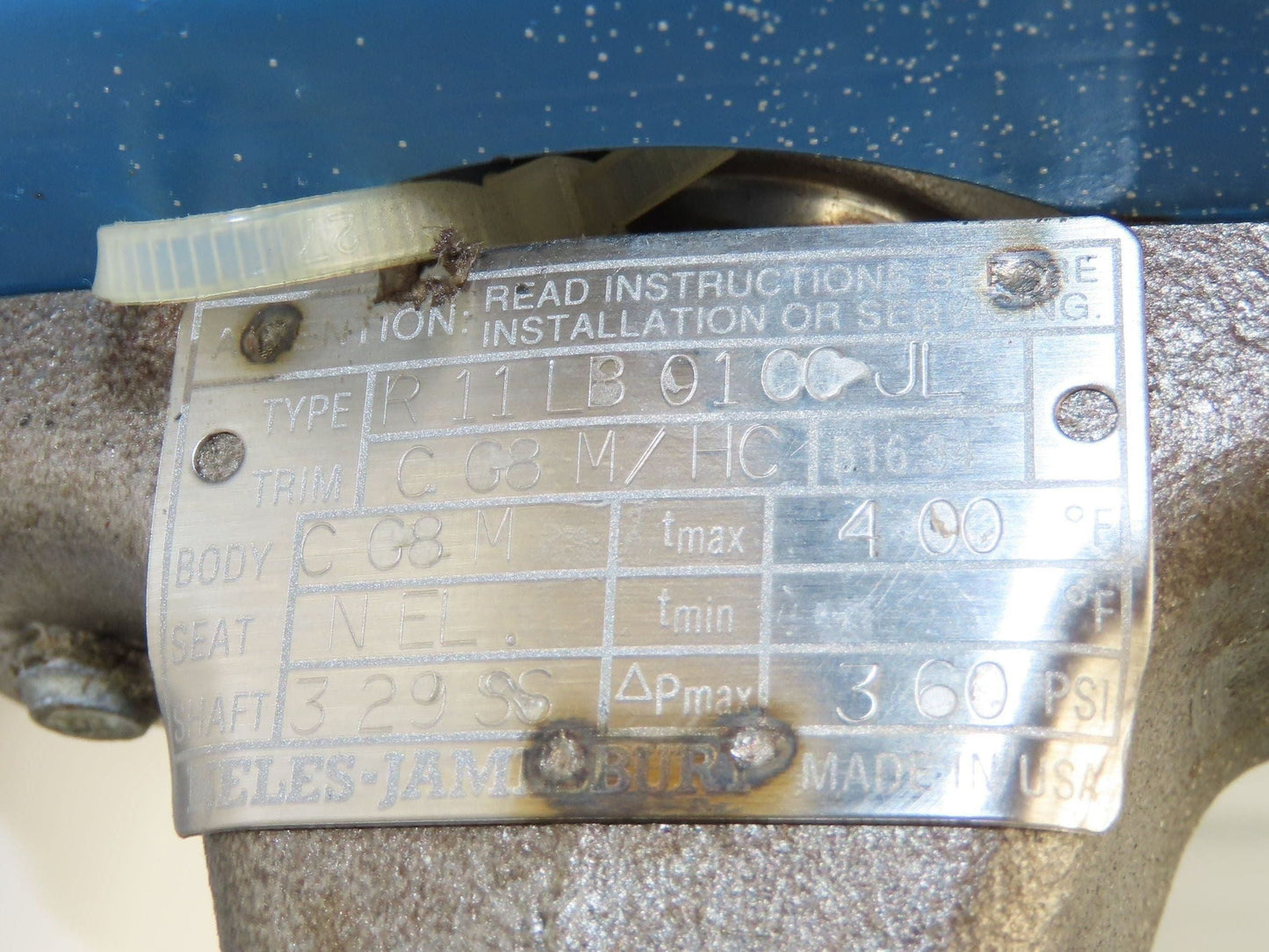 Jamesbury Quadra-Powr II QP1C/M 1" Segment SS Ball Valve Actuator & Positioner