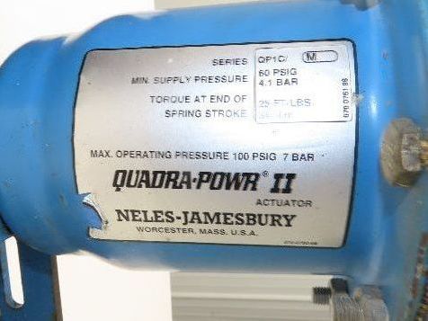 Jamesbury Quadra-Powr II QP1C/M 1" Segment SS Ball Valve Actuator & Positioner