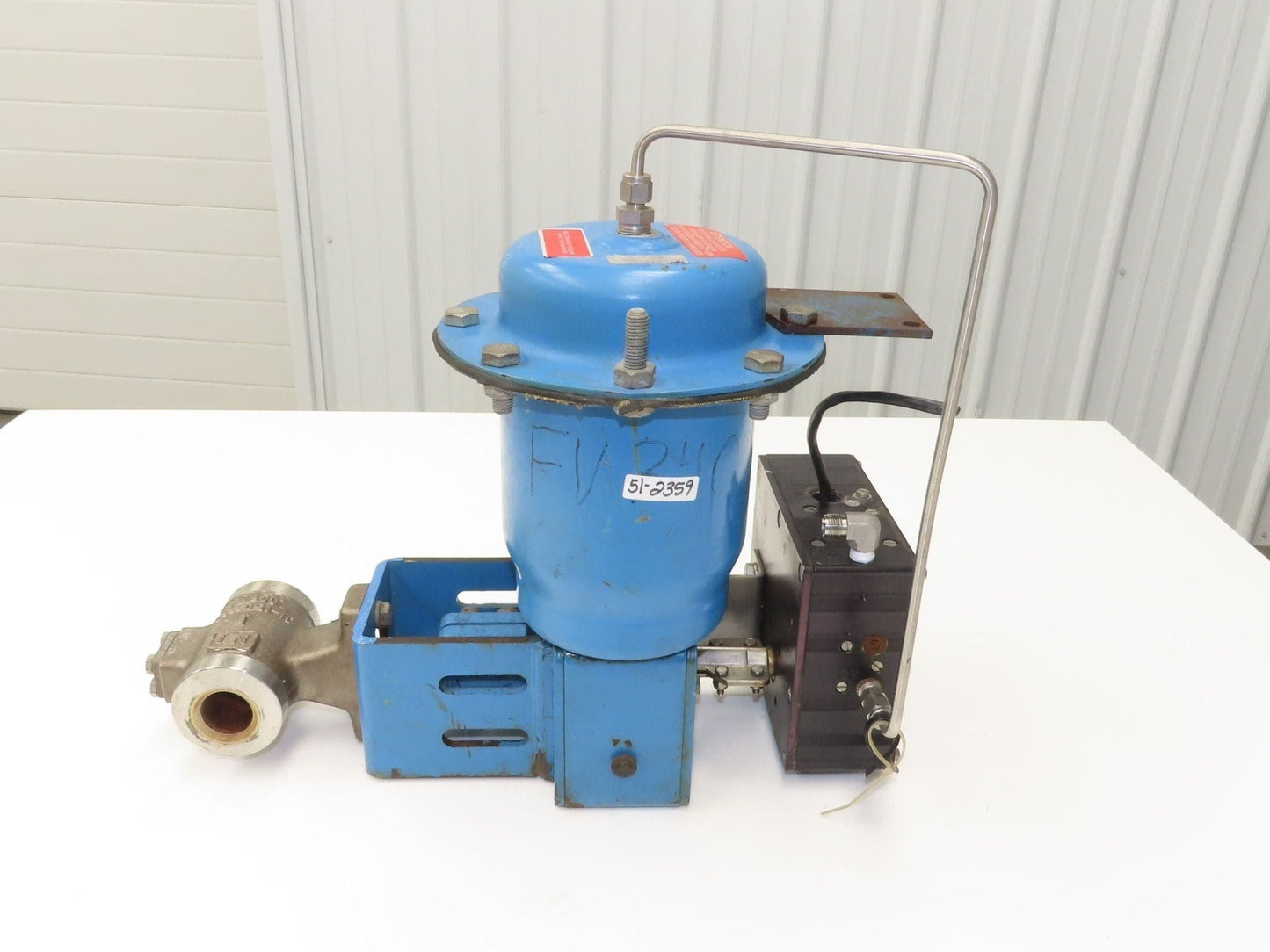 Jamesbury Quadra-Powr II QP1C/M 1" Segment SS Ball Valve Actuator & Positioner