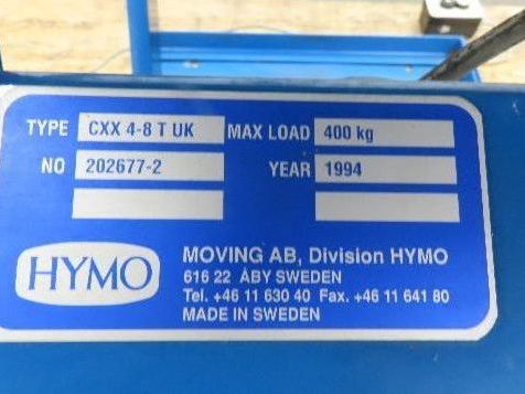 Hymo CXX4-8 Hydraulic Scissor Lift Table 400kg 880lb 36" Travel 24x31" 240V 3Ph