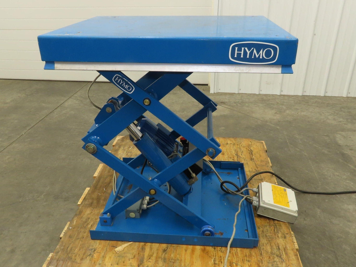 Hymo CXX4-8 Hydraulic Scissor Lift Table 400kg 880lb 36" Travel 24x31" 240V 3Ph