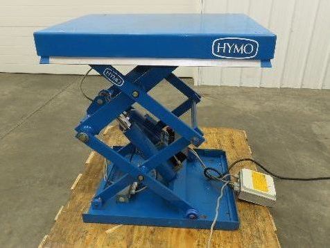 Hymo CXX4-8 Hydraulic Scissor Lift Table 400kg 880lb 36" Travel 24x31" 240V 3Ph