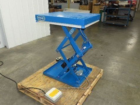 Hymo CXX4-8 Hydraulic Scissor Lift Table 400kg 880lb 36" Travel 24x31" 240V 3Ph