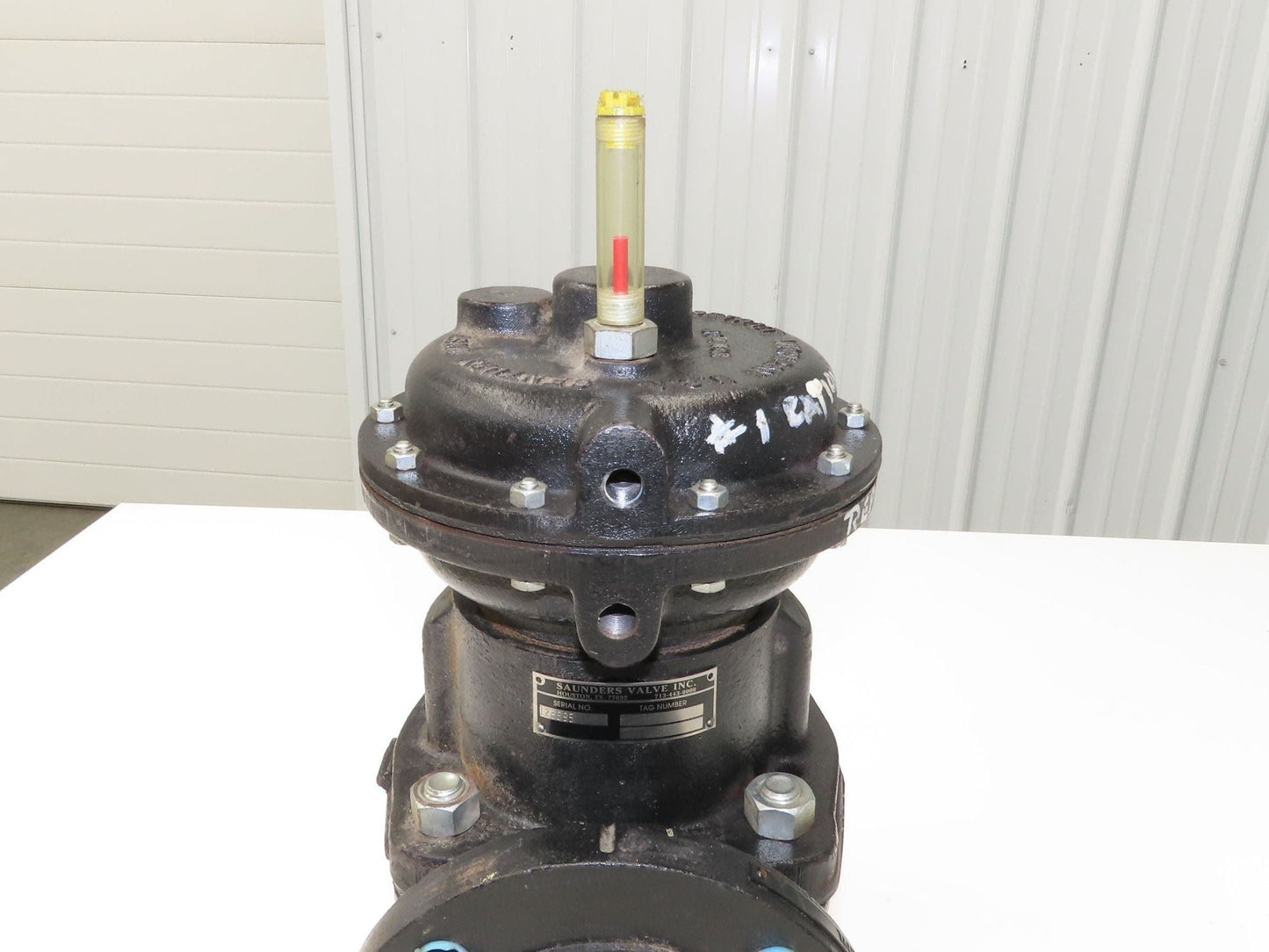 Century Saunders Diaphragm Valve 3" Flanged Air Actuated Rubber Lined DN80