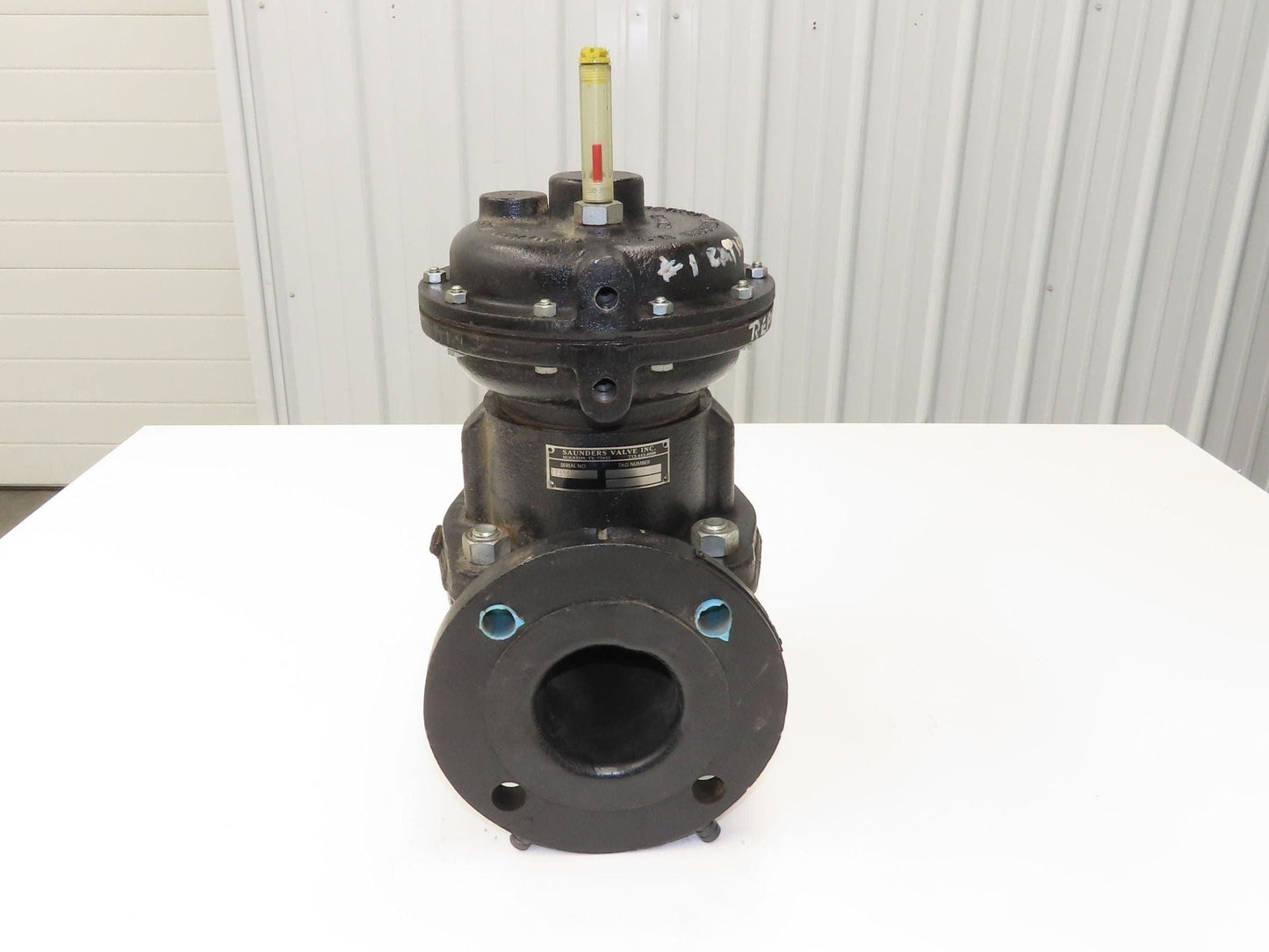 Century Saunders Diaphragm Valve 3" Flanged Air Actuated Rubber Lined DN80
