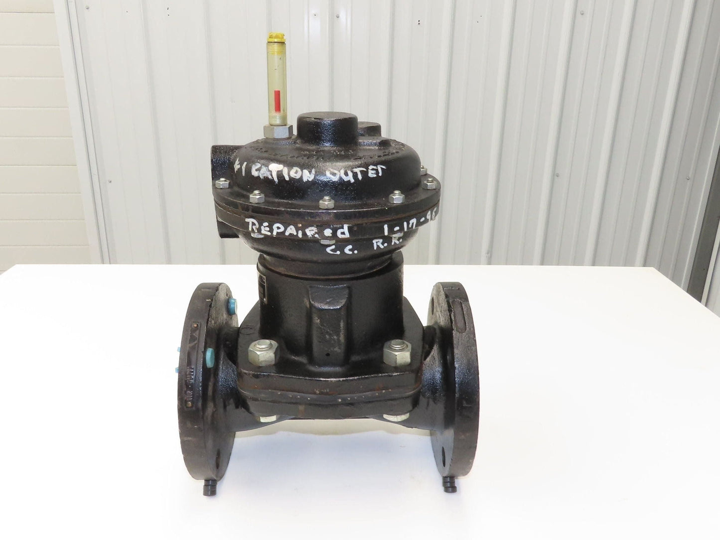Century Saunders Diaphragm Valve 3" Flanged Air Actuated Rubber Lined DN80