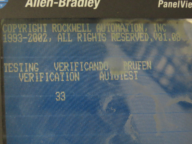 Allen Bradley 2711-T6C15L1 Panelview 600 HMI Control Panel Ser B Rev A FRN 4.30