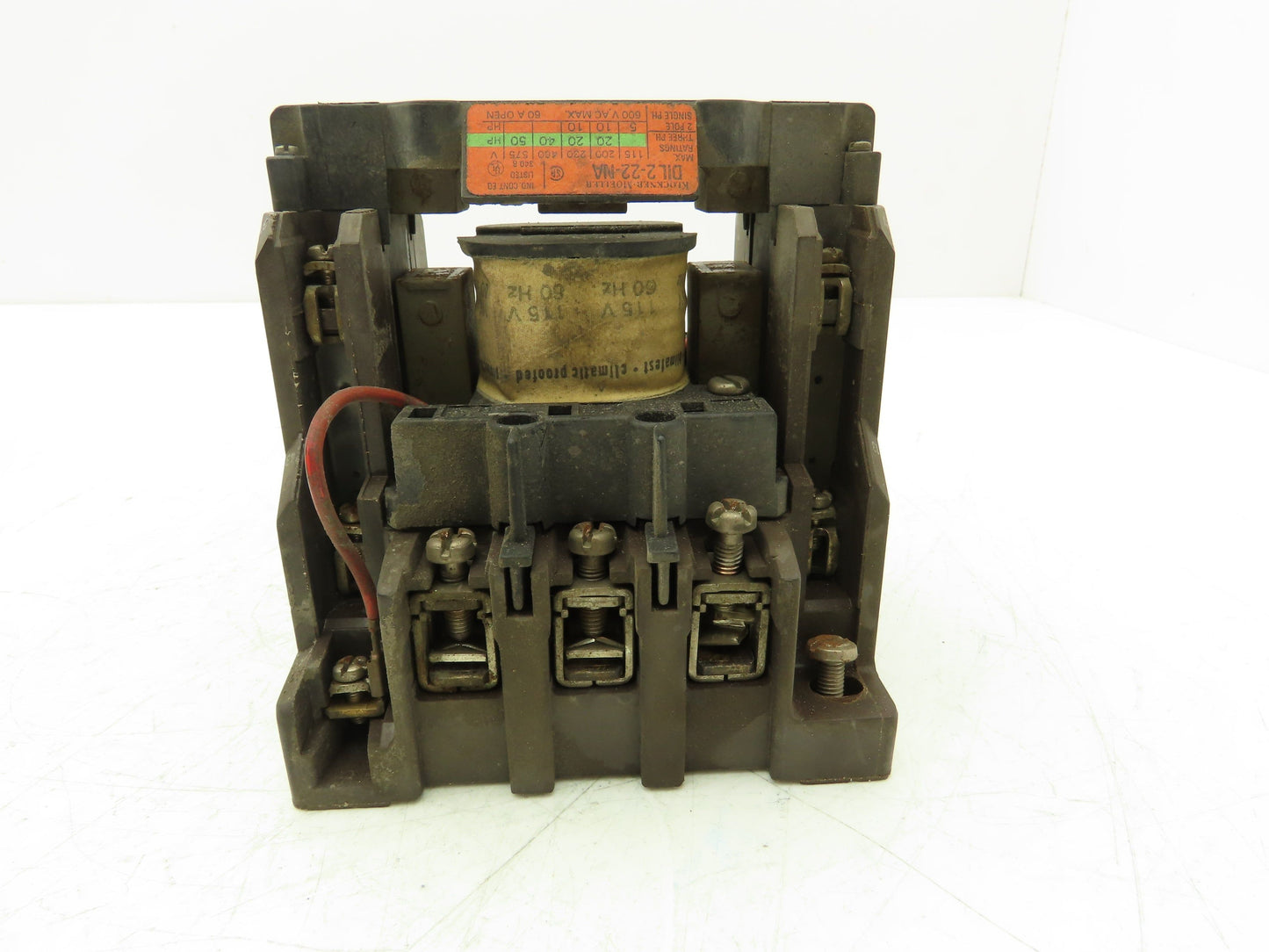 Eaton DIL 2-22-NA Contactor Motor Starter 3-Pole 600v 50Hp 60A Coil 115v