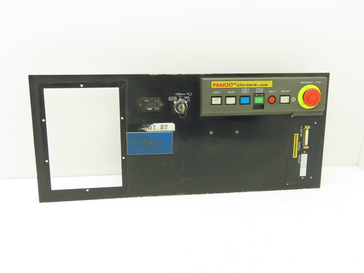 Fanuc A05B-2452-C151 Operator Panel HMI PCMCIA Slot Serial Port E-Stop With Key