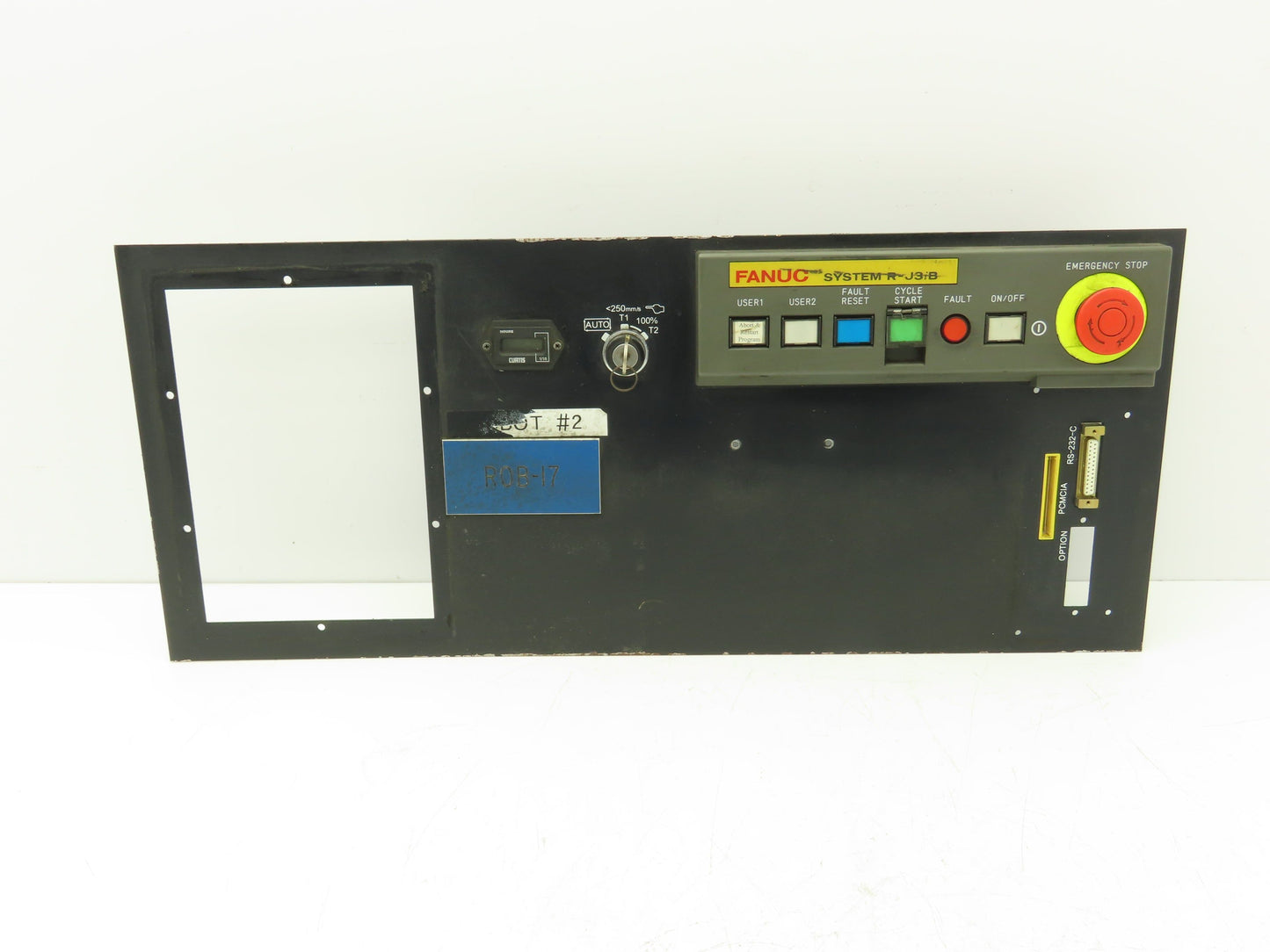 Fanuc A05B-2452-C151 Operator Panel HMI PCMCIA Slot Serial Port E-Stop With Key