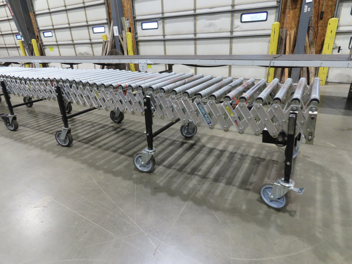 Best Flex 30"x 36' Expandable 1.9" Power Roller Conveyor 120V Variable Speed