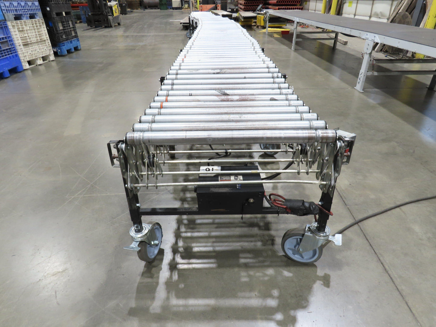 Best Flex 30"x 36' Expandable 1.9" Power Roller Conveyor 120V Variable Speed