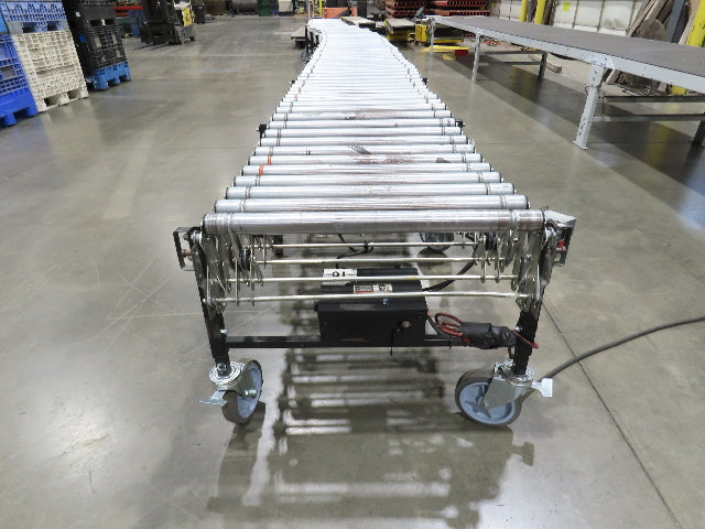 Best Flex 30"x 36' Expandable 1.9" Power Roller Conveyor 120V Variable Speed