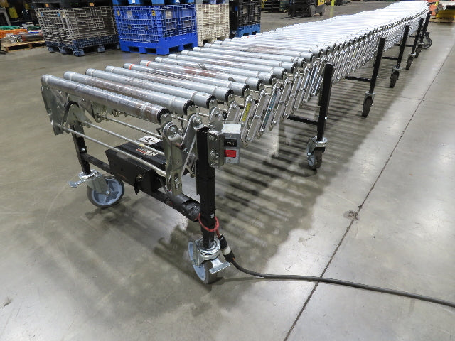 Best Flex 30"x 36' Expandable 1.9" Power Roller Conveyor 120V Variable Speed