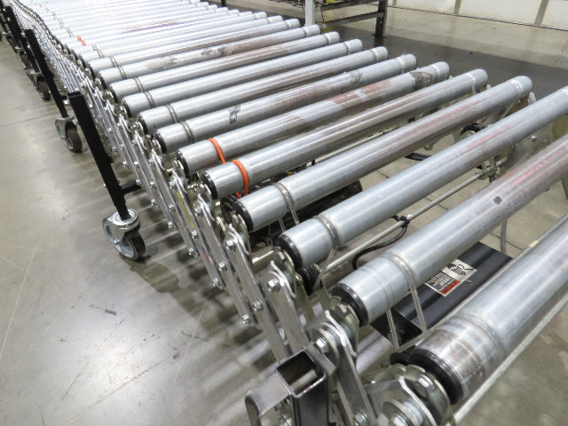 Best Flex 30"x 36' Expandable 1.9" Power Roller Conveyor 120V Variable Speed