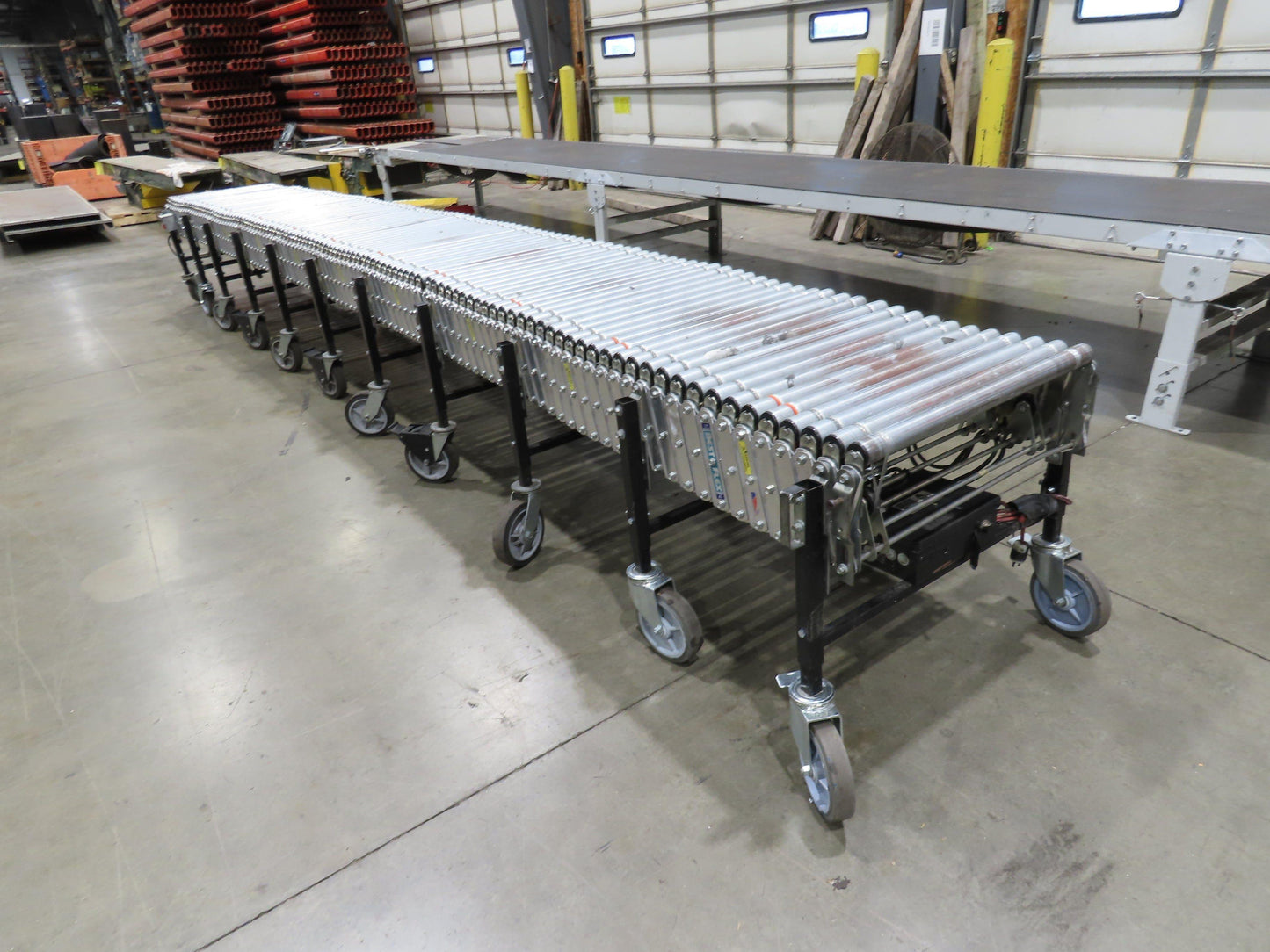Best Flex 30"x 36' Expandable 1.9" Power Roller Conveyor 120V Variable Speed
