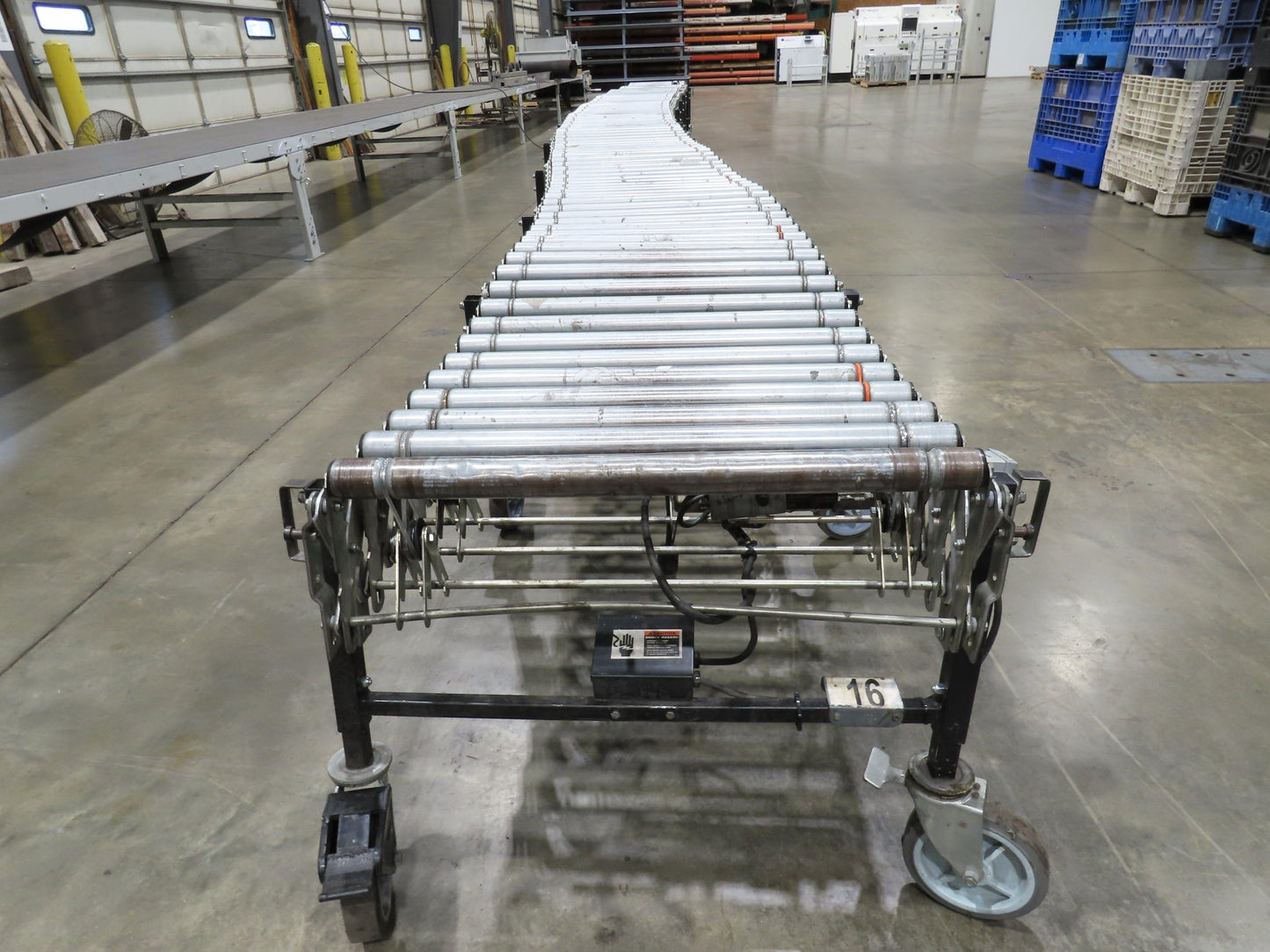 Best Flex 30"x 36' Expandable 1.9" Power Roller Conveyor 120V Variable Speed