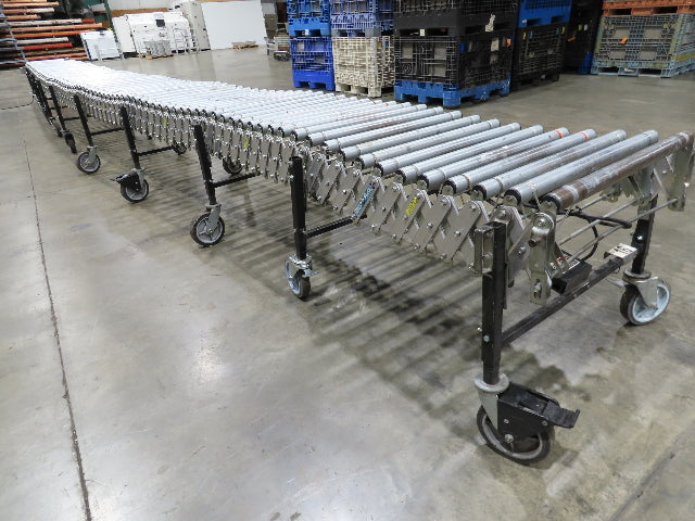 Best Flex 30"x 36' Expandable 1.9" Power Roller Conveyor 120V Variable Speed