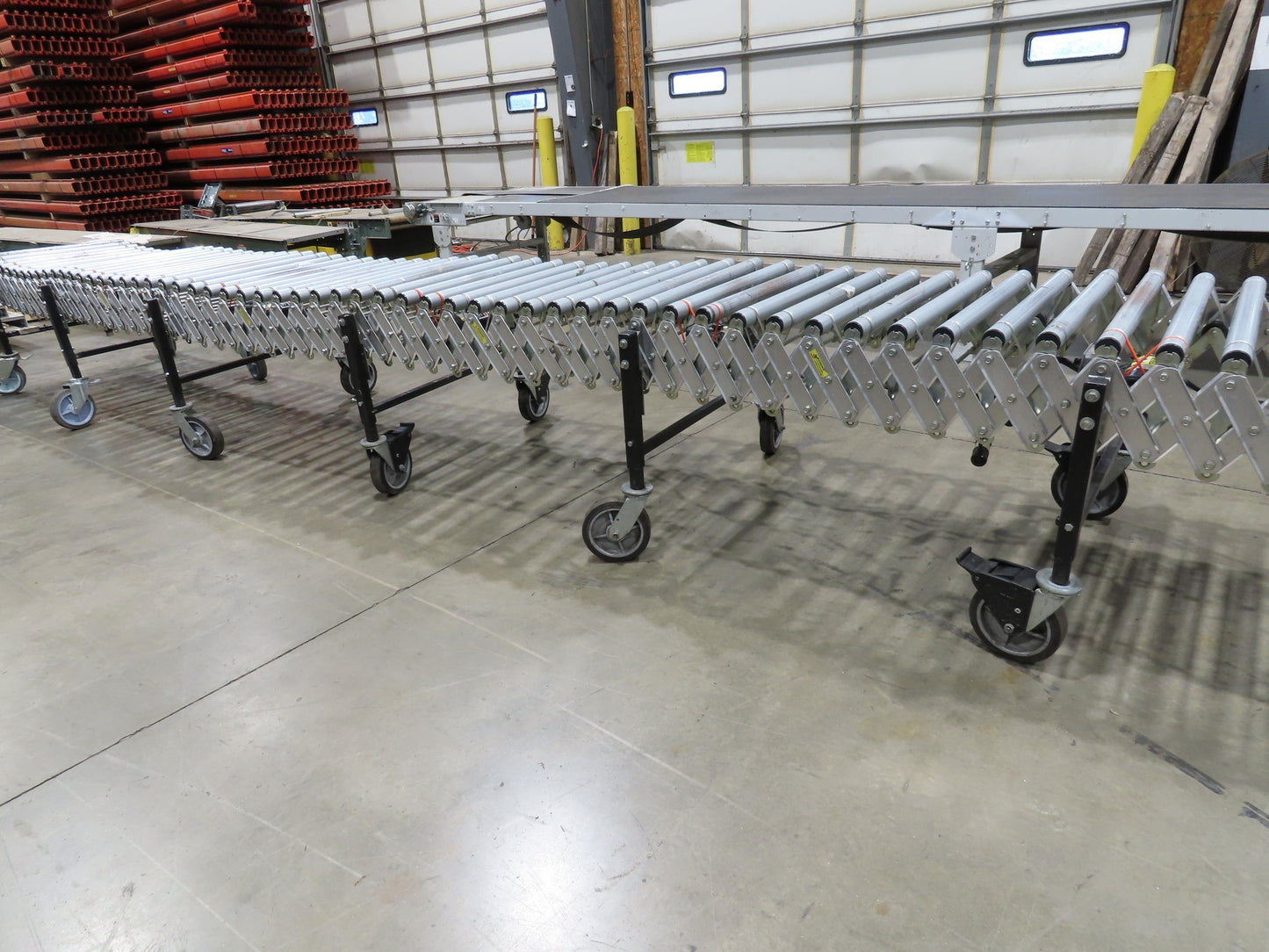 Best Flex 30"x 36' Expandable 1.9" Power Roller Conveyor 120V Variable Speed