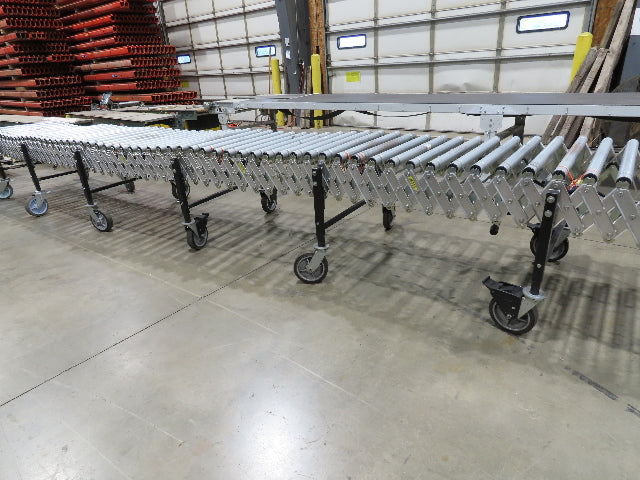Best Flex 30"x 36' Expandable 1.9" Power Roller Conveyor 120V Variable Speed