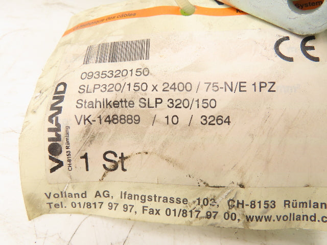 Volland SLP 320/150 x 2400/47-N/E 1PZ Steel Energy Chain Carrier 2x2.5" ID 98" L