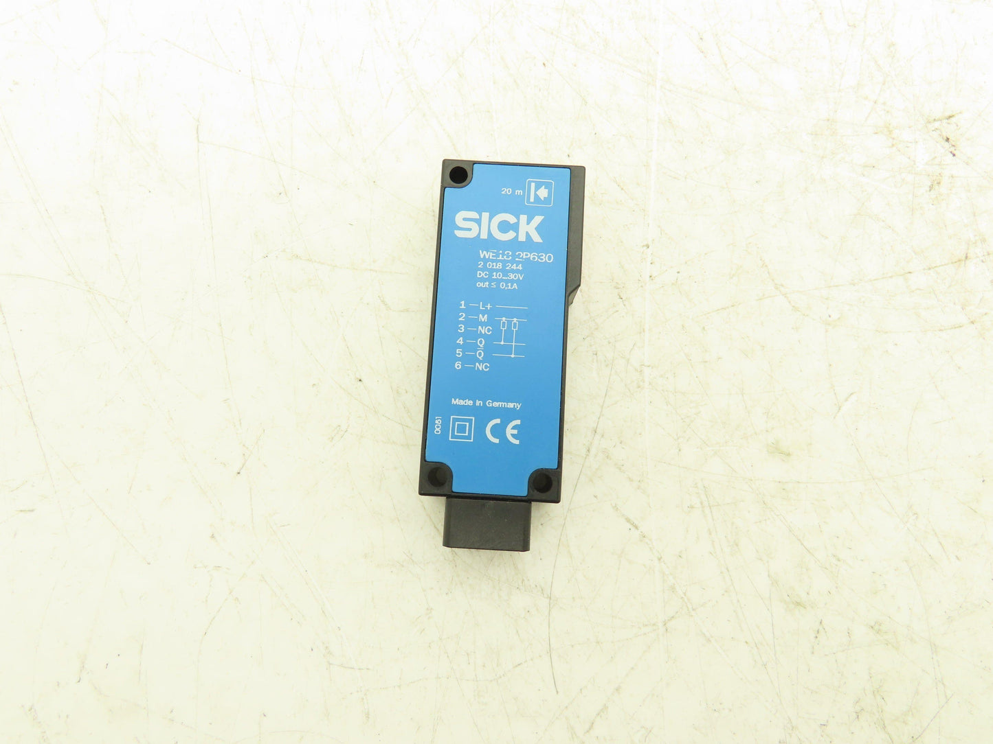 Sick 2018244 WE18 2P630 Light Barrier Receiver 10-30VDC 20m