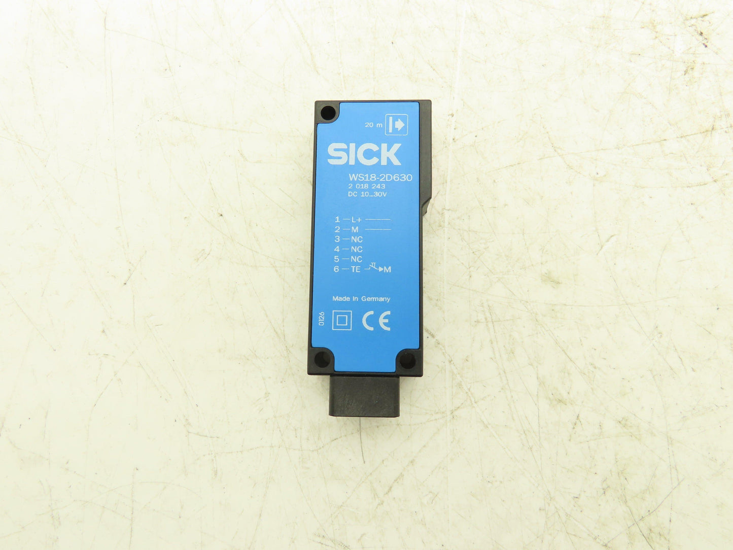 Sick 2018243 WS18-2D630 Through-Beam Photoelectric Sensor 10-30VDC 20m