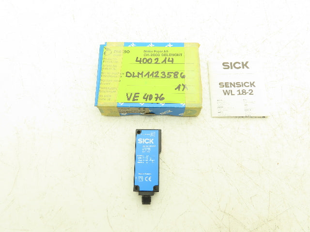 Sick 1012908 WL18 2P430 Light Barrier Receiver 10-30VDC 20m