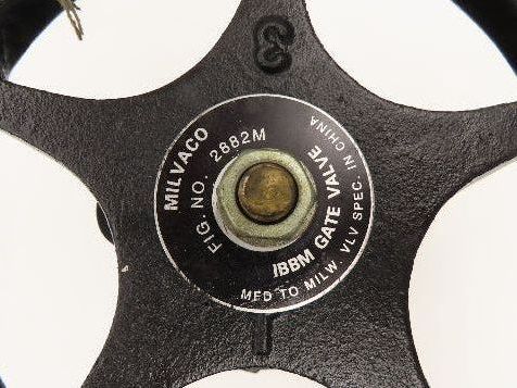 Milwaukee Valve 2882-M 3" Gate Valve 200psi WOG Non-Rising Stem 8" Wheel