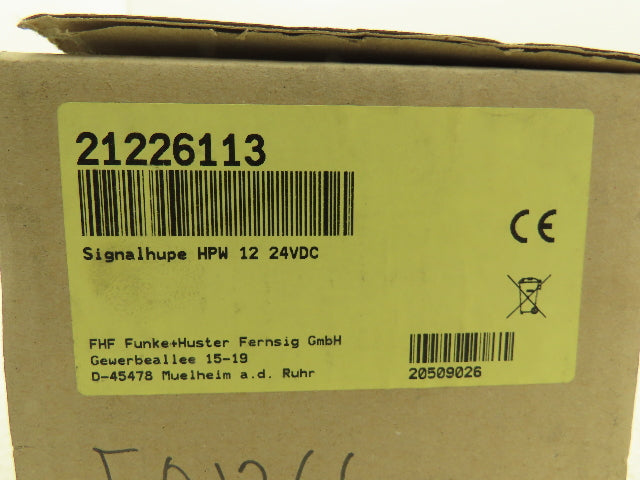 Funke+Huster-Fernsig HPW 12 Signaling Horn Siren Hooter 24VDC IP55 108dB