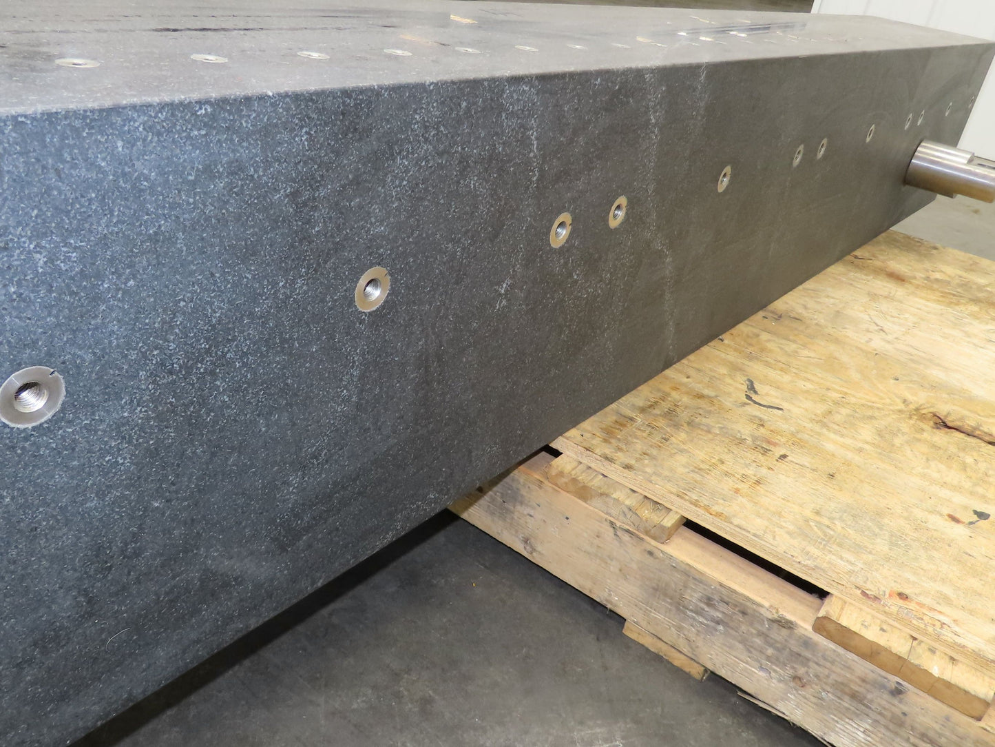 Industrial Granite Machine Block 71.25"L x 9.5" x 12" Flat Surface Inspection