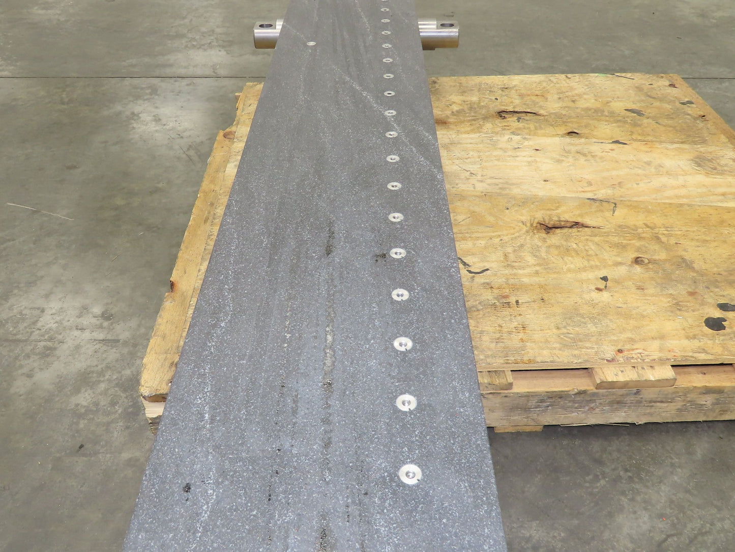 Industrial Granite Machine Block 71.25"L x 9.5" x 12" Flat Surface Inspection