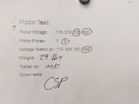 Century H921L AC Motor 1Hp 1725rpm 200-230/460v 3ph 56C TE