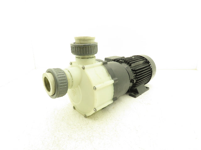 Siebec 2-1/4" Plastic Centrifugal Chemical Pump 2-Speed 1700/3440 RPM 400V 3PH